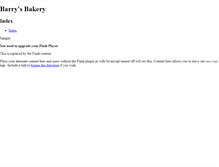 Tablet Screenshot of barrysbakery.com